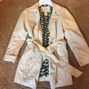 Tan trench coat/raincoat